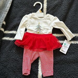 Carter newborn 2pc w/ little red tutu, pants never worn brand new tags on